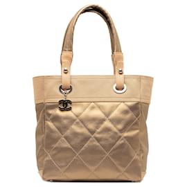 Chanel-Gold Chanel Small Paris-Biarritz Tote-Golden