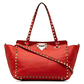 Valentino-Bolso satchel Red Valentino Rockstud-Roja
