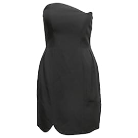 Miu Miu-Black Miu Miu Strapless Mini Dress Size IT 40-Black