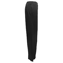 Chanel-Vintage Black Chanel Spring/Summer 2003 Wool Trousers Size FR 48-Black