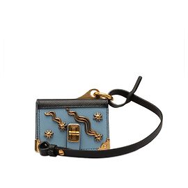 Blue Prada Trick Cahier Shooting Star Key Charm Notebook Blue