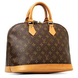 Louis Vuitton-Brown Louis Vuitton Monogram Alma PM Handbag-Brown