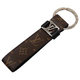 Louis Vuitton-Brown Louis Vuitton Monogram Dragonne Key Chain-Brown