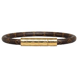 Pulsera confidencial Louis Vuitton Monogram Brasserie LV marrón Castaño