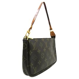 Louis Vuitton-Marrone Louis Vuitton Monogram Pochette Accessori Baguette-Marrone