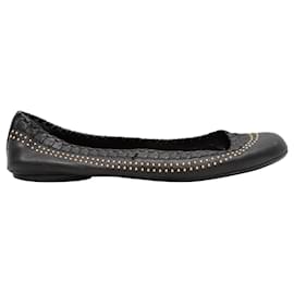 Gucci-Bailarinas de Piel Gucci Negras Talla 39-Negro