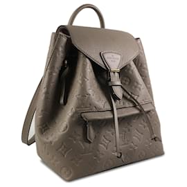 Louis Vuitton-Taupe Louis Vuitton Monogram Empreinte Montsouris Backpack-Other