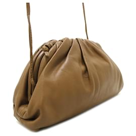 Bottega Veneta-Tan Bottega Veneta The Mini Pouch Crossbody Bag-Camel