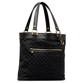 Louis Vuitton-Black Louis Vuitton Monogram Mini Lin Lucille GM Tote Bag-Black