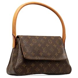 Louis Vuitton-Mini bolsa de ombro Louis Vuitton com monograma marrom-Marrom