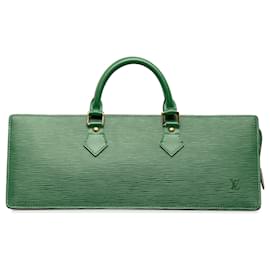 Louis Vuitton-Green Louis Vuitton Epi Sac Triangle Handbag-Green