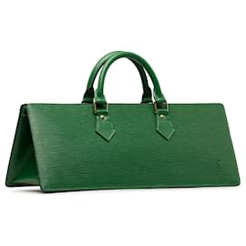 Louis Vuitton-Green Louis Vuitton Epi Sac Triangle Handbag-Green