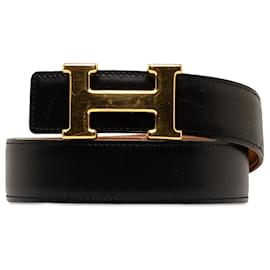 Hermès-Ceinture réversible Hermes Constance noire-Noir