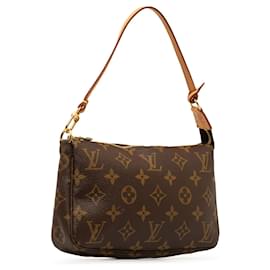 Louis Vuitton-Bolso de hombro Louis Vuitton Monogram Pochette Accessoires marrón-Castaño