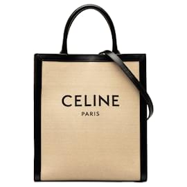 Céline-Beige Celine mittelgroße, vertikale Cabas-Umhängetasche-Beige