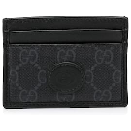 Gucci-Black Gucci GG Supreme Card Case-Black