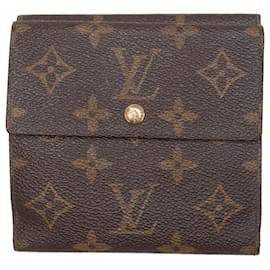 Louis Vuitton-Cartera plegable con monograma Louis Vuitton marrón-Castaño