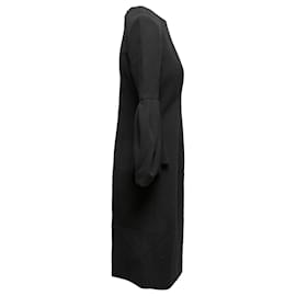 Carolina Herrera-Vestido preto de lã virgem Carolina Herrera tamanho EUA 10-Preto