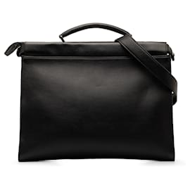 Fendi-Bolso satchel Fendi Peekaboo de ajuste icónico negro-Negro