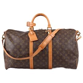 Louis Vuitton-Monograma Louis Vuitton Keepall Bandoulière 50 M41416-Marrom