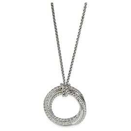 David Yurman-David Yurman DY Crossover® Collection for Women Pendant, sterling silver 0.60 ct-Silvery,Metallic