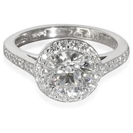 Tiffany & Co-TIFFANY & CO. Legacy Engagement Ring in  Platinum H VVS2 1.25 ctw-Silvery,Metallic