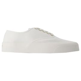 Autre Marque-Sneakers stringate - Maison Kitsune - Cotone - Bianco-Bianco