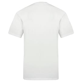 Autre Marque-T-shirt con toppa testa di volpe - Maison Kitsune - cotone - bianco-Bianco