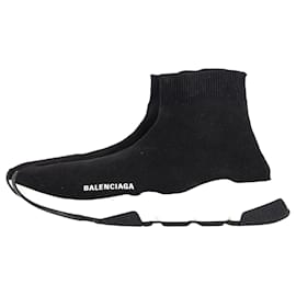 Balenciaga-Balenciaga Speed Knit Trainers in Black Polyester-Black