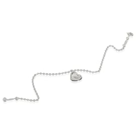 Tiffany & Co-TIFFANY & CO. Elsa Peretti Charm-Armband mit offenem Herzen aus Sterlingsilber-Silber,Metallisch