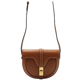 Céline Celine Small Besace 16 Borsa in Pelle Marrone Marrone