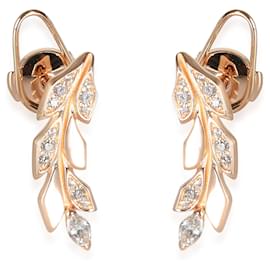 Tiffany & Co-TIFFANY & CO. Brincos Victoria em 18k Rose Gold 0.33 ctw-Metálico
