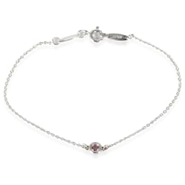 Tiffany & Co-TIFFANY & CO. Elsa Peretti Sapphire Bracelet in  Sterling Silver Pink-Silvery,Metallic