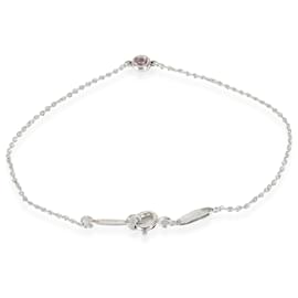 Tiffany & Co-TIFFANY & CO. Elsa Peretti Sapphire Bracelet in  Sterling Silver Pink-Silvery,Metallic