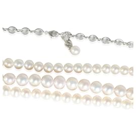 Tiffany & Co-TIFFANY Y COMPAÑIA. Collar de perlas de Paloma Picasso en plata de ley-Plata,Metálico