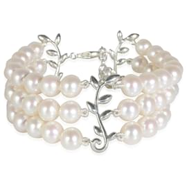 Tiffany & Co-TIFFANY & CO. Paloma Picasso Pearl Bracelet in  Sterling Silver-Silvery,Metallic