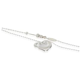 Tiffany & Co-TIFFANY & CO. Pingente de coração aberto Elsa Peretti em prata de lei-Prata,Metálico