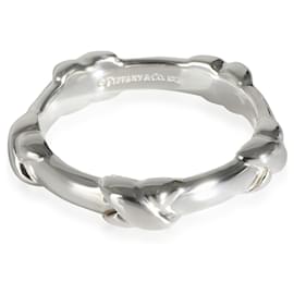 Tiffany & Co-TIFFANY & CO. Signature X Station Band in Sterling Silver-Silvery,Metallic