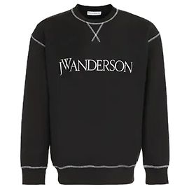 JW Anderson Inside Out Kontrast-Sweatshirt Schwarz
