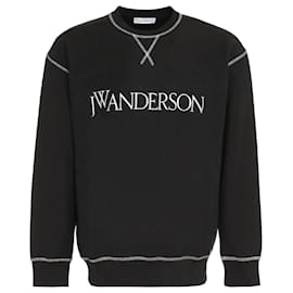 JW Anderson-Inside Out Kontrast-Sweatshirt-Schwarz