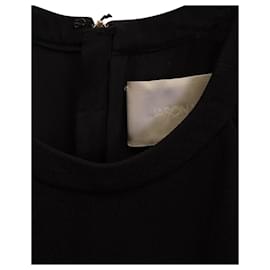 Jason Wu-Knielanges Kleid von Jason Wu mit Spitzenmuster aus schwarzer Viskose.-Schwarz