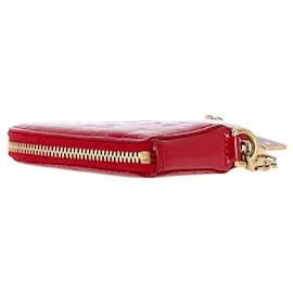 Louis Vuitton-Louis Vuitton Heart Coin Purse in Red Pomme D´amour Vernis Patent Leather-Red