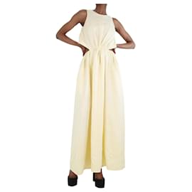 Jil Sander-Blassgelbes ärmelloses Kleid - Größe UK 6-Gelb