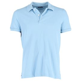 Polo Tom Ford in cotone azzurro Blu