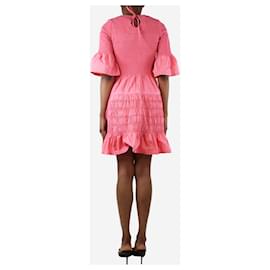 Autre Marque-Pink smocked dress - size UK 8-Pink