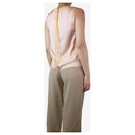 Roksanda-Pink silk sleeveles top - size UK 8-Pink