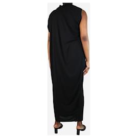 Rick Owens-Black one-shoulder maxi dress - size UK 14-Black