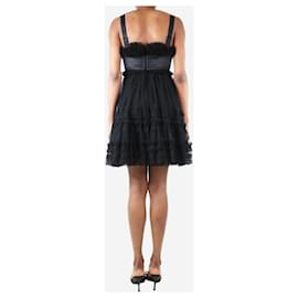 Burberry-Mini robe corset en tulle noir - taille UK 6-Noir
