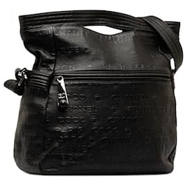 Chanel-Chanel negro 31 Bolso satchel de piel repujada Rue Cambon-Negro