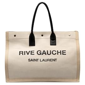 Saint Laurent-Borsa tote Saint Laurent Rive Gauche Noe marrone-Marrone,Beige